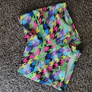 NWOT Peachy Athletic Bright Houndstooth Pattern